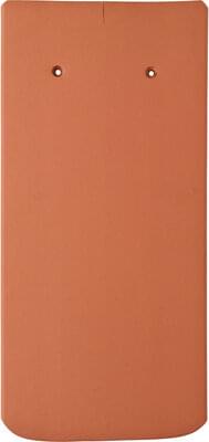 Ergoldsbacher Biberschwanzziegel Geradschnitt mit abg. Ecken 1. Sorte naturrot | Flächenziegelbild | © © ERLUS AG 2021 Ergoldsbacher Biberschwanzziegel Geradschnitt mit abg. Ecken 1. Sorte naturrot | Flächenziegelbild | © © ERLUS AG 2021