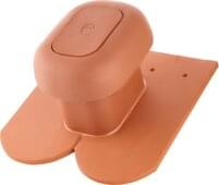 Plain Tile  - Ceramic sanitary ventilator, Ø 125 Natural red | Image product range