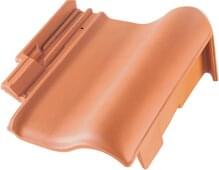 E 58 SL - Pent roof verge tile right Natural red | Image product range | © © ERLUS AG 2021