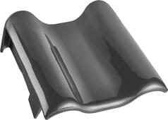 E 58 SL-D - Pent roof verge tile left Graphite Grey (through-coloured) | Image product range | © © ERLUS AG 2021