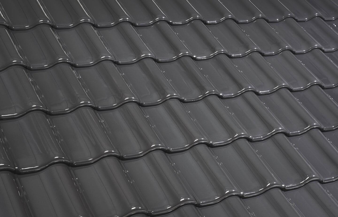 E 58 SL-D - Standard tile Graphite Grey (through-coloured) | Image roof surface | © © ERLUS AG 2021