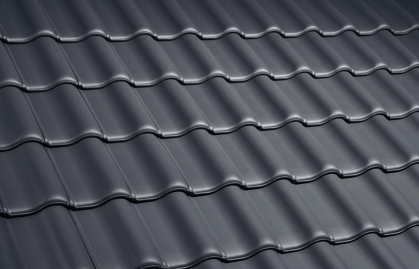 E 58 SL-D - Standard tile Slate Grey (through-coloured) | Image roof surface