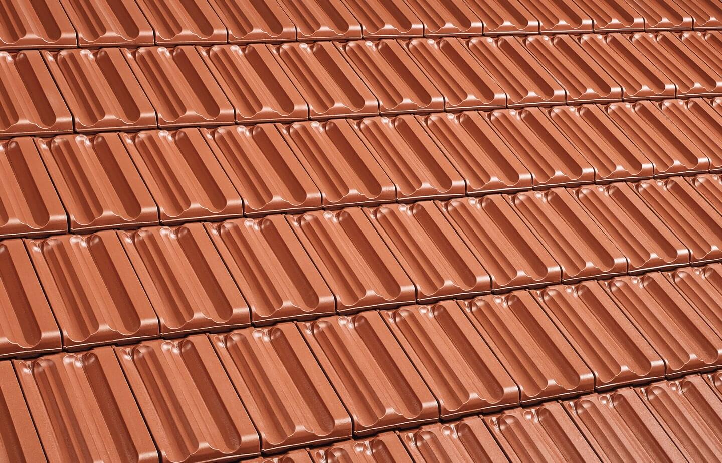 Falzziegel - Rot | Dachflächenbild | © © ERLUS AG 2021
