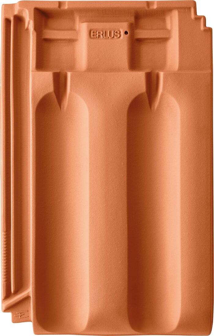 Großfalzziegel XXL - Naturrot | Flächenziegelbild | © © ERLUS AG 2021