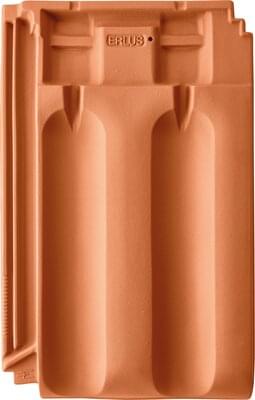 Großfalzziegel XXL - Naturrot | Flächenziegelbild | © © ERLUS AG 2021