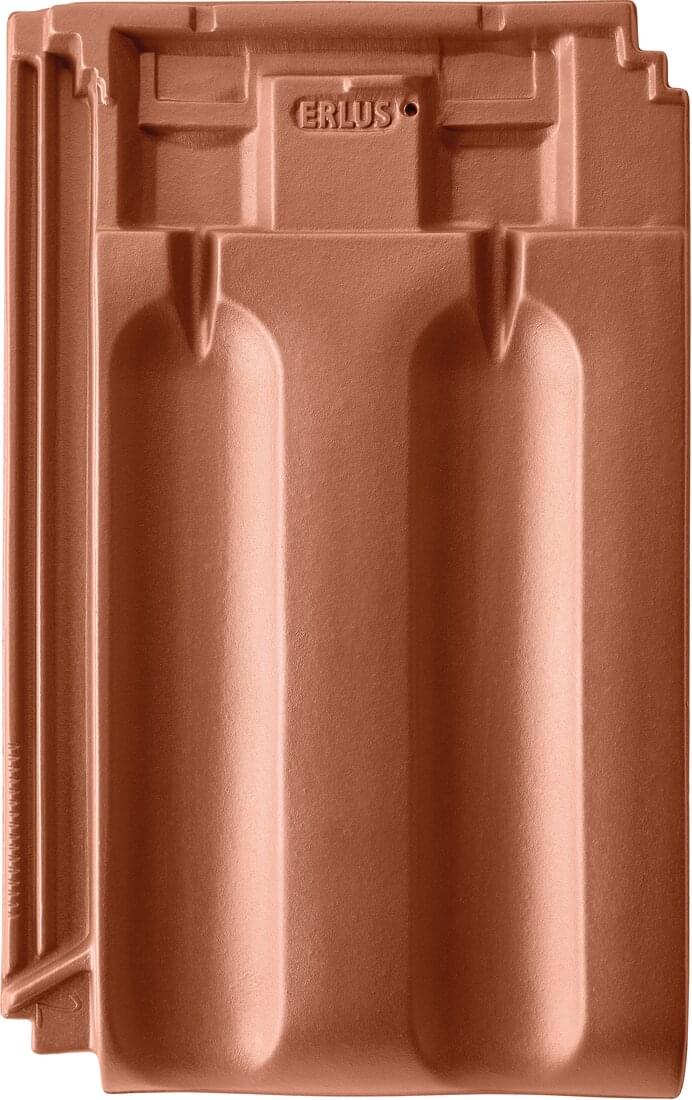 Großfalzziegel XXL - Kupferbraun | Flächenziegelbild | © © ERLUS AG 2021