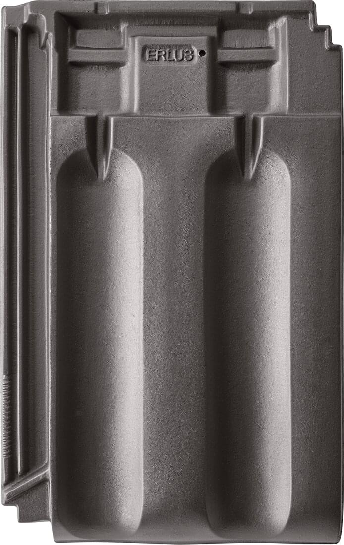Großfalzziegel XXL - Anthrazit | Flächenziegelbild | © © ERLUS AG 2021