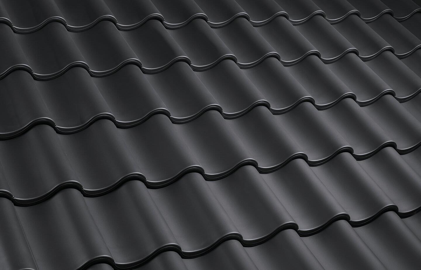 Hohlfalz SL - Black Matt | Image roof surface | © © ERLUS AG 2021