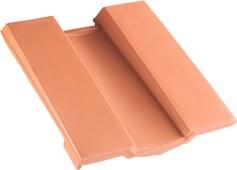 Karat® - Pent roof verge tile left Natural red | Image product range | © © ERLUS AG 2021