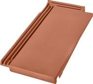 Level RS® - Ridge connection verge tile right Sinter red | Image product range