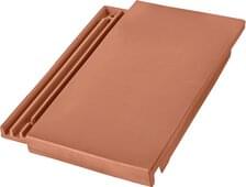 Level RS® - Pent roof verge tile right Sinter red | Image product range