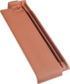 Linea - 1/2 Ortgangziegel links/ Doppelwulst-Set Sinterrot | Lieferprogrammbild