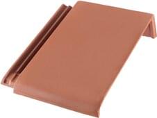 Linea® - Pent roof verge tile right Sinter red | Image product range