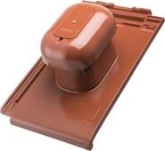 Linea - ALU-SYSTEM Sanitärlüfter DN 125 komplett sinterrot - alu | Lieferprogrammbild