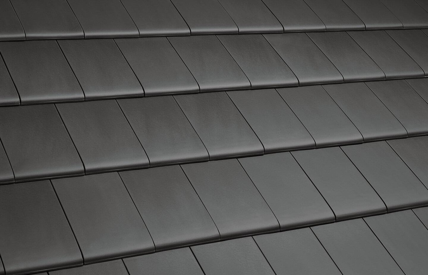 Linea - Sinterschwarz Matt | Dachflächenbild | © © ERLUS AG 2021
