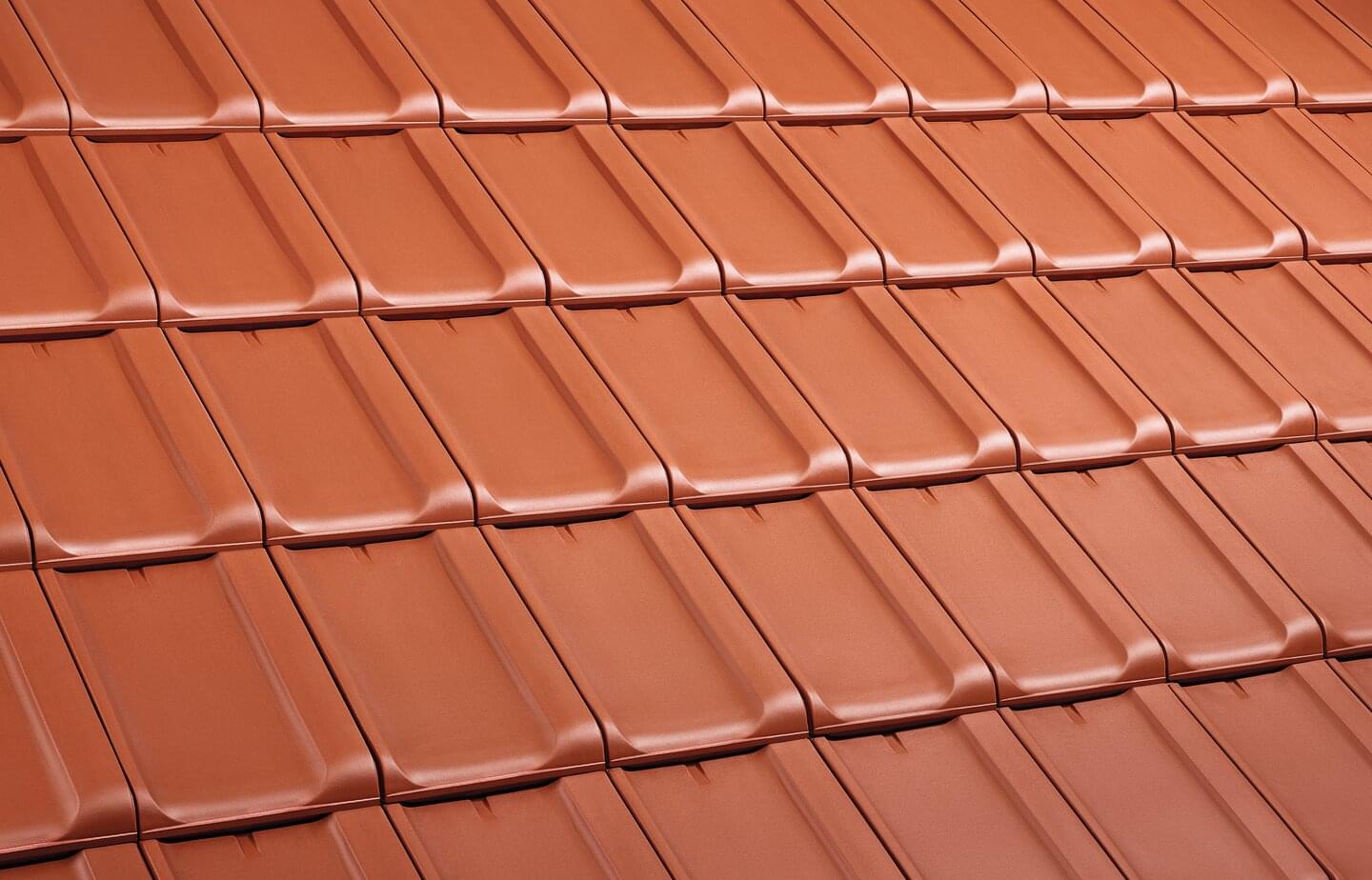 Reformpfanne XXL® - Rot | Dachflächenbild | © © ERLUS AG 2021