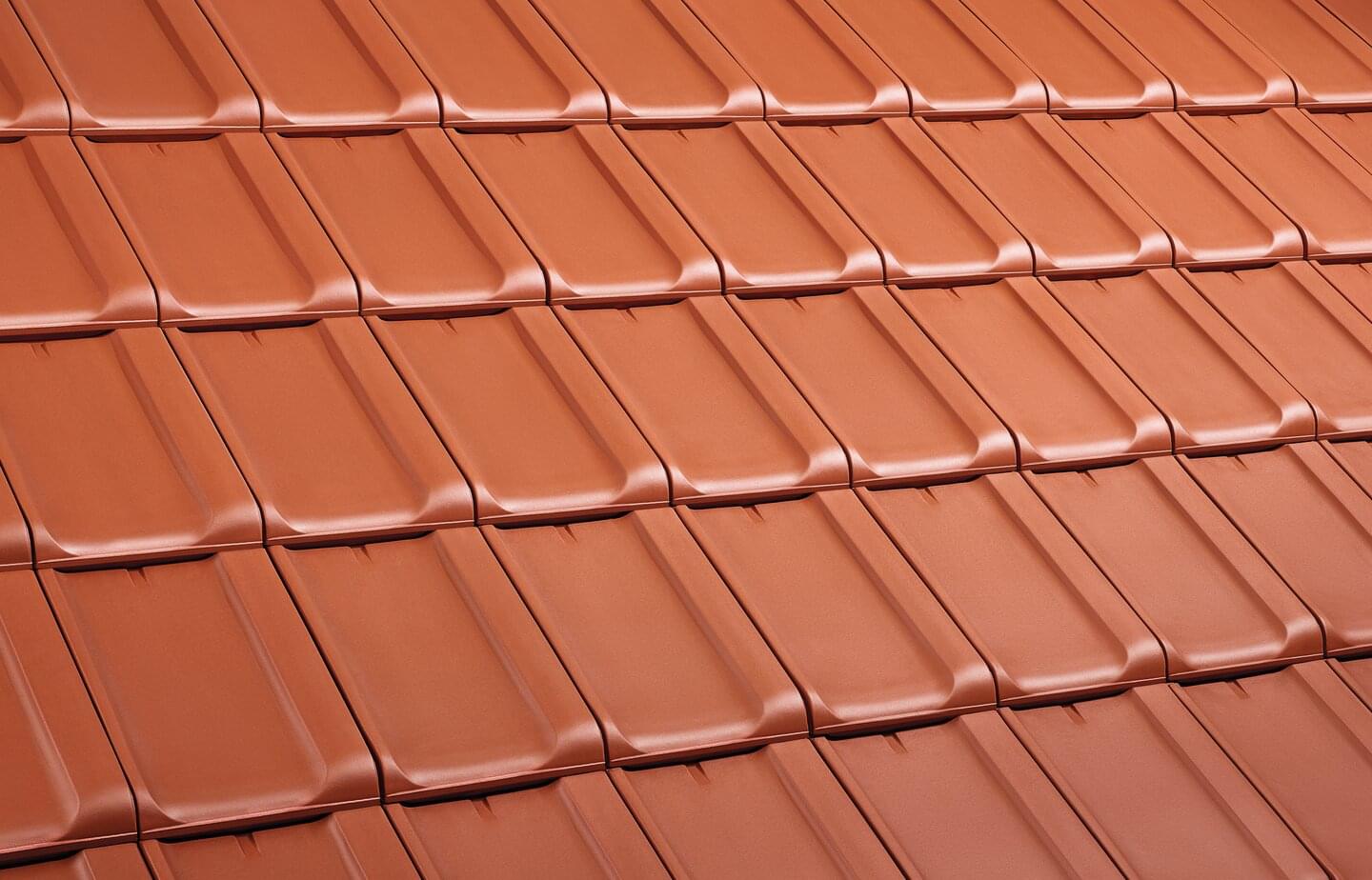Reformpfanne XXL - Rot | Dachflächenbild | © © ERLUS AG 2021