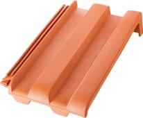 Scala® - Pent roof verge tile right Natural red | Image product range | © © ERLUS AG 2021