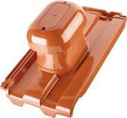 Scala® - Aluminium sanitary ventilator with base tile naturrot/rot engobiert | Image product range
