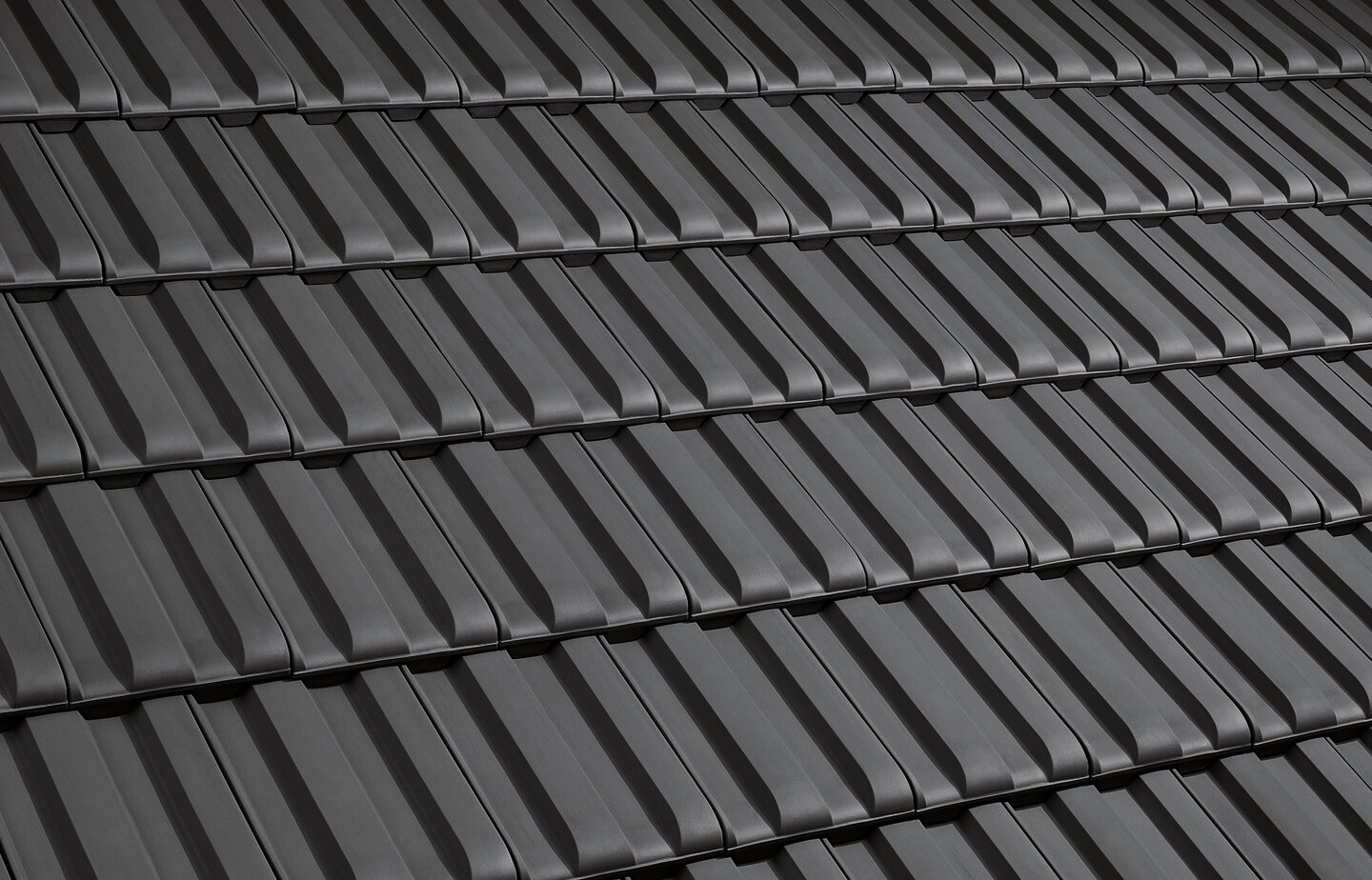 Scala® - Sinterschwarz Matt | Dachflächenbild | © © ERLUS AG 2021