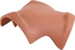 Ceramic hip cap for ridge end tiles no. 19 Sinter red | Image product range | © © ERLUS AG 2021