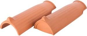 Ridge tile no. 1 Natural red | Image product range | © © ERLUS AG 2021