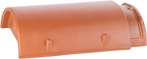 Ridge end tile no. 15 Lotus air® red | Image product range | © © ERLUS AG 2021