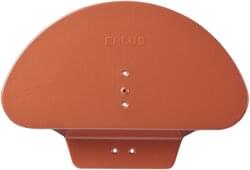 Aluminium ridge end disc naturrot/rot engobiert | Image product range