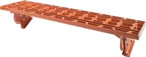 Aluminium step grate 80 cm x 25 cm, with two base tiles | Image product range | © © ERLUS AG 2021