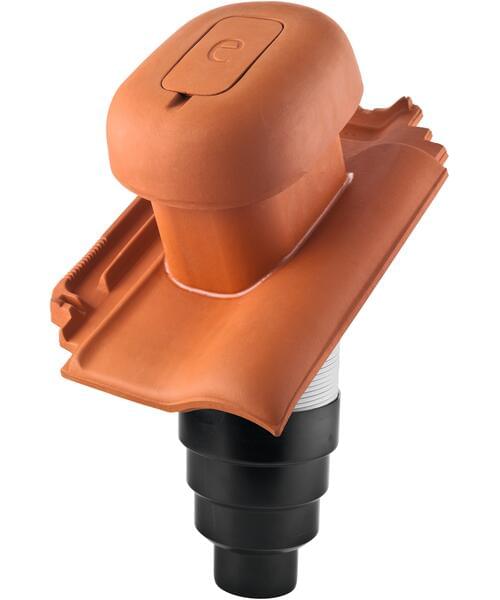 E 58 S - Tuile céramique de ventilation sanitaire diam. 125 mm Rouge vieilli | Image accessoires