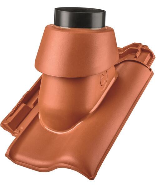 E 58 SL - Ceramic thermal exhaust gas through tile, Ø 110 or 125, complete Red | Image product range