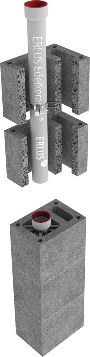 BÜ+i, ERLUS Überdruckabgasleitung, einzügig mit Installationsschacht - Rendering | © ERLUS AG 2018 BÜ+i, ERLUS Überdruckabgasleitung, einzügig mit Installationsschacht - Rendering | © ERLUS AG 2018