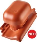 E 58 S - ALU-SYSTEM Raumlüfter DN 150 vormontiert mit UD-Manschette naturrot/rot engobiert | Lieferprogrammbild | © © ERLUS AG 2021